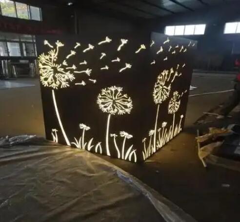 运河耐候钢灯箱