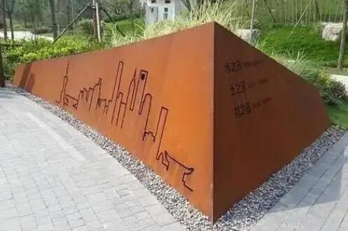 运河耐候钢挡土墙